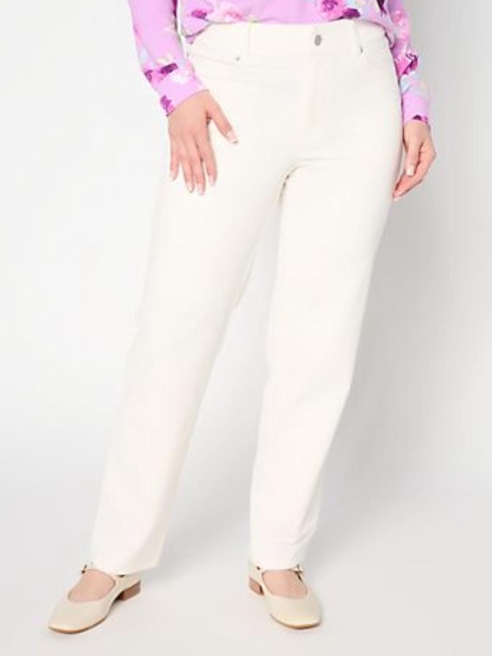 Denim & Co. Regular Stretch Corduroy Straight Leg Pants
Ivory Small